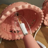 Pair of ceramic lamps