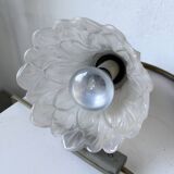 Art nouveau brass swan neck lamp