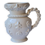 Émile Tessier white ceramic pitcher