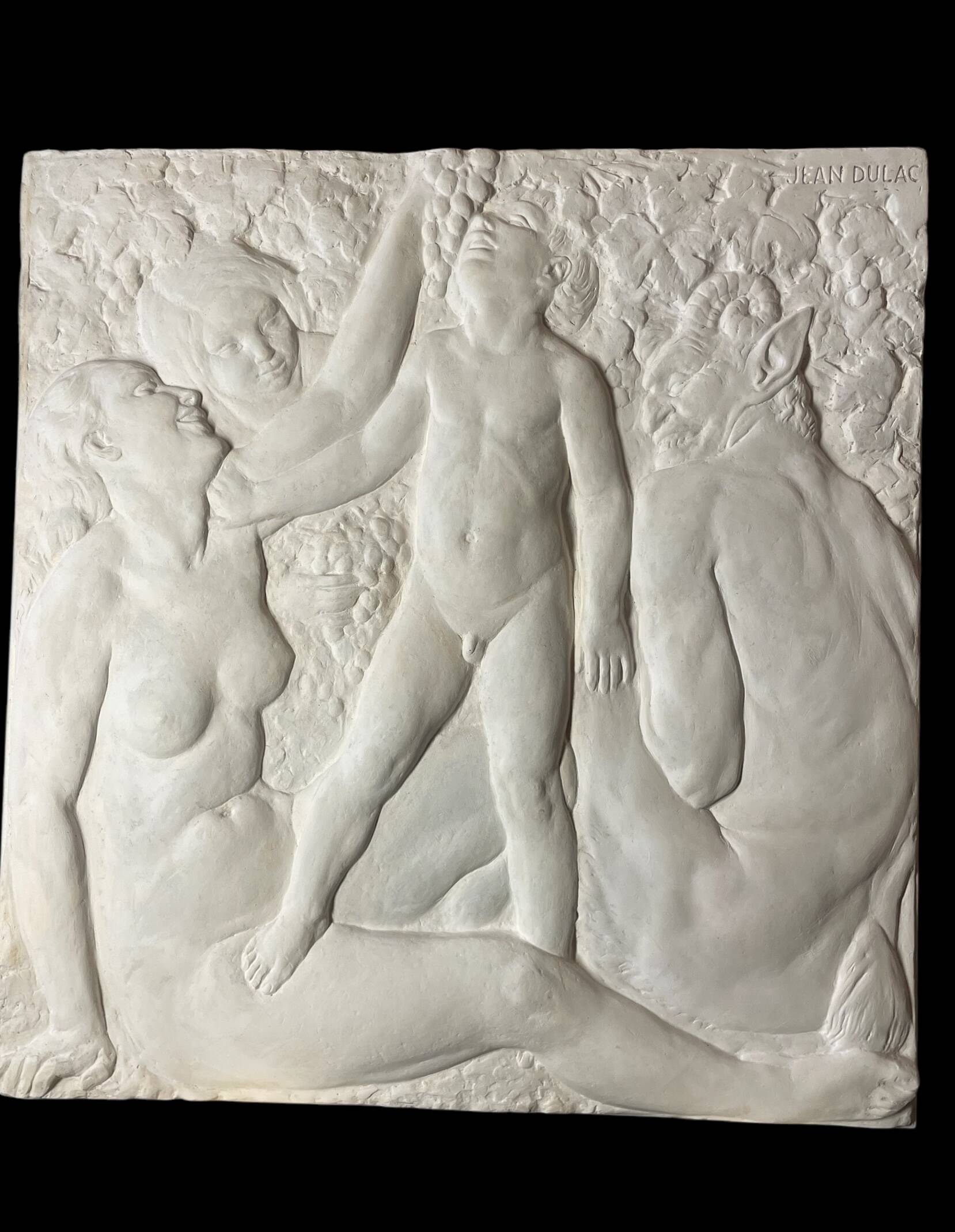 Bas relief by Jean Dulac “The Education of Bacchus”