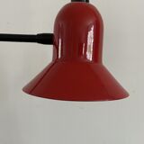 Stilplast red desk lamp made in italy 80's