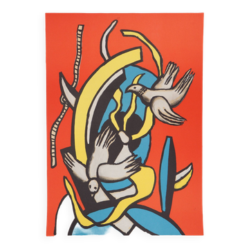 Fernand LEGER : Les oiseaux, Lithographie