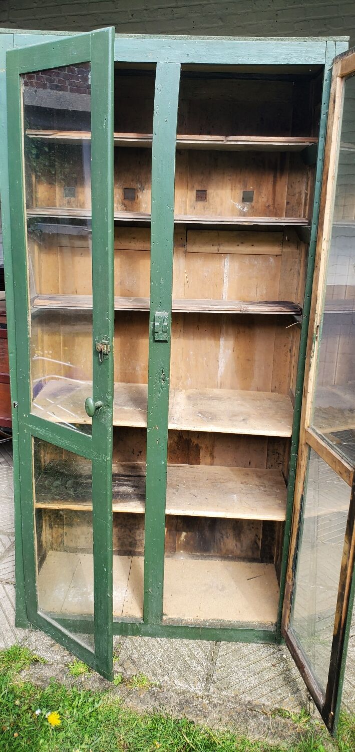 Khaki military cabinet