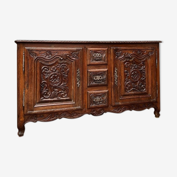 Provencal Buffet In Molded Oak Period Louis XV XVIII Eme Century