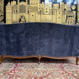 Sofa - Louis XV velvet style bench