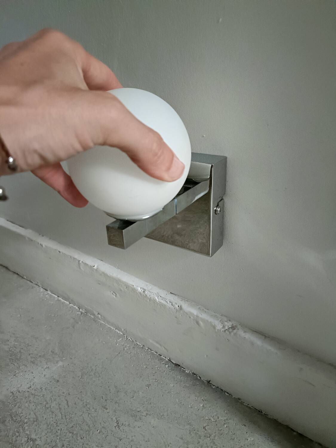 Space age wall lights