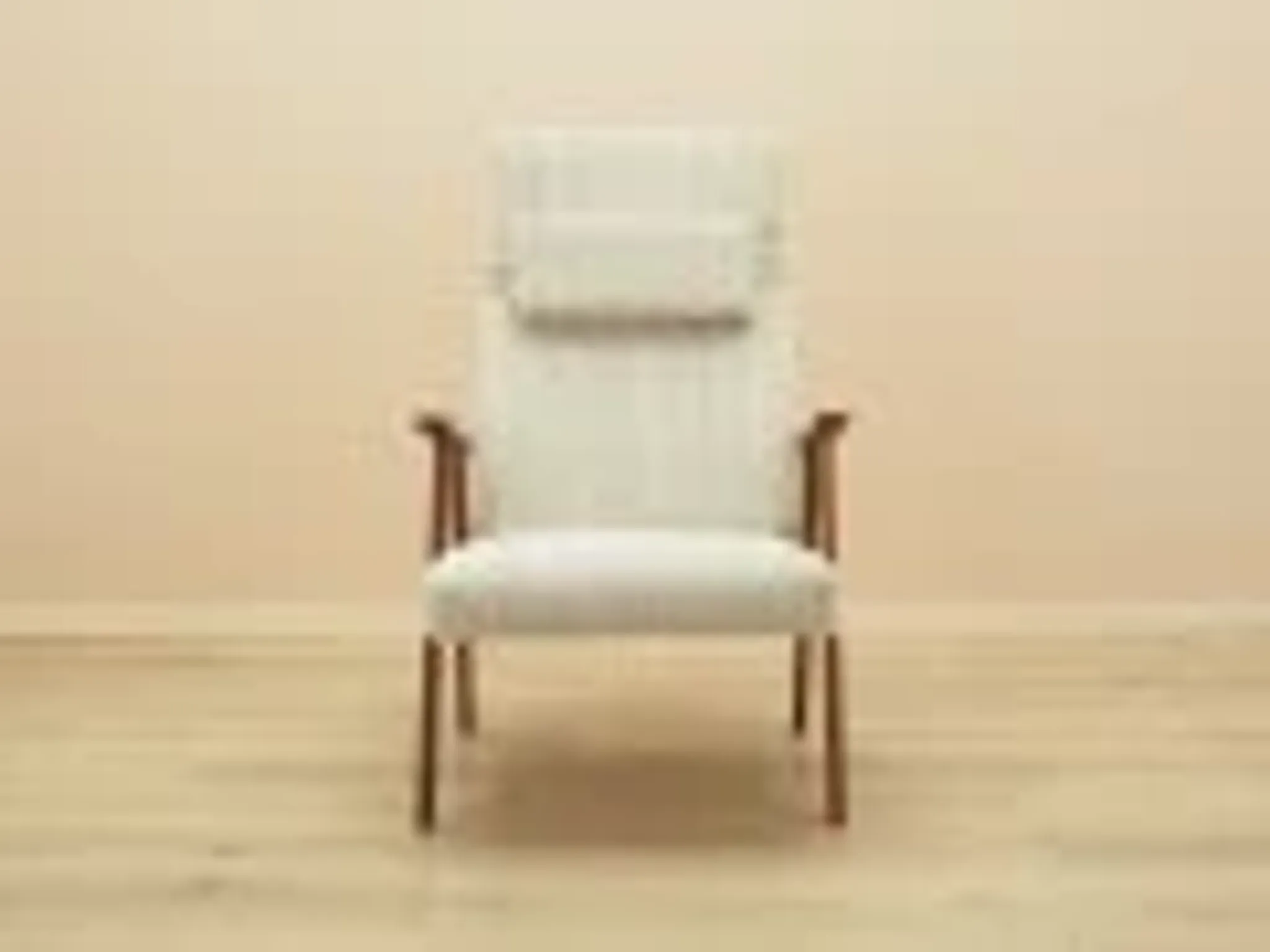 Danish teak lounge chair with new velour upholstery, 1960s