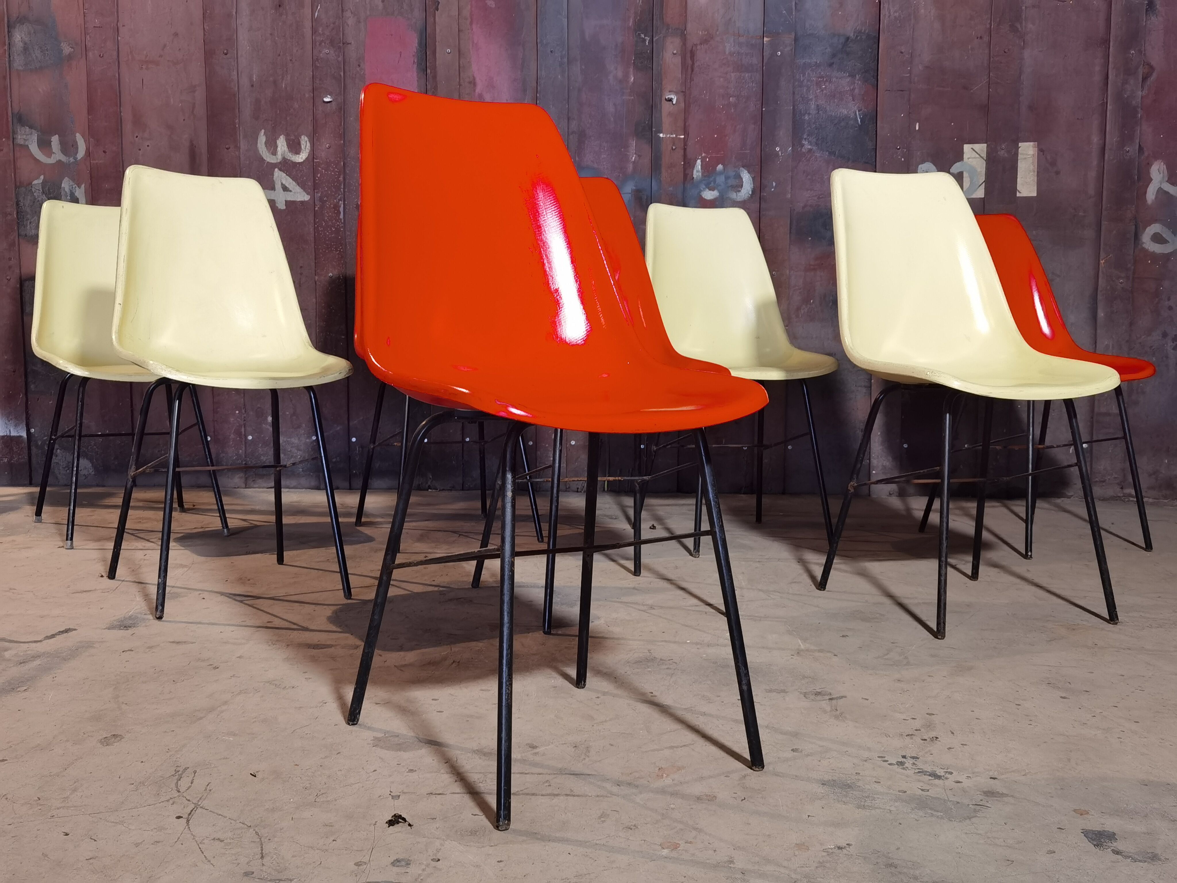 Lot de 8 chaises par Miroslav Navràtil pour Vertex