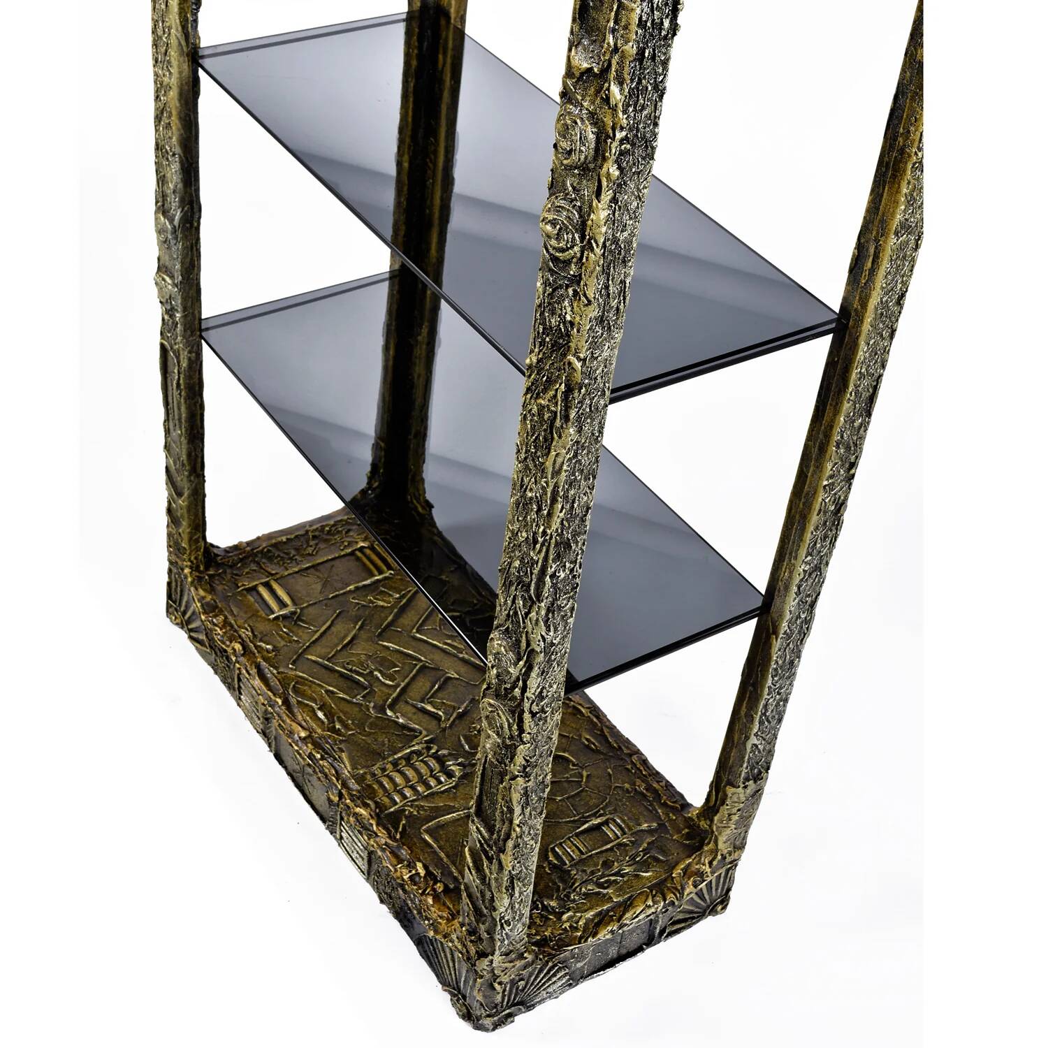 Adrian Pearsall for Craft Associates Brutalist etagere display shelves