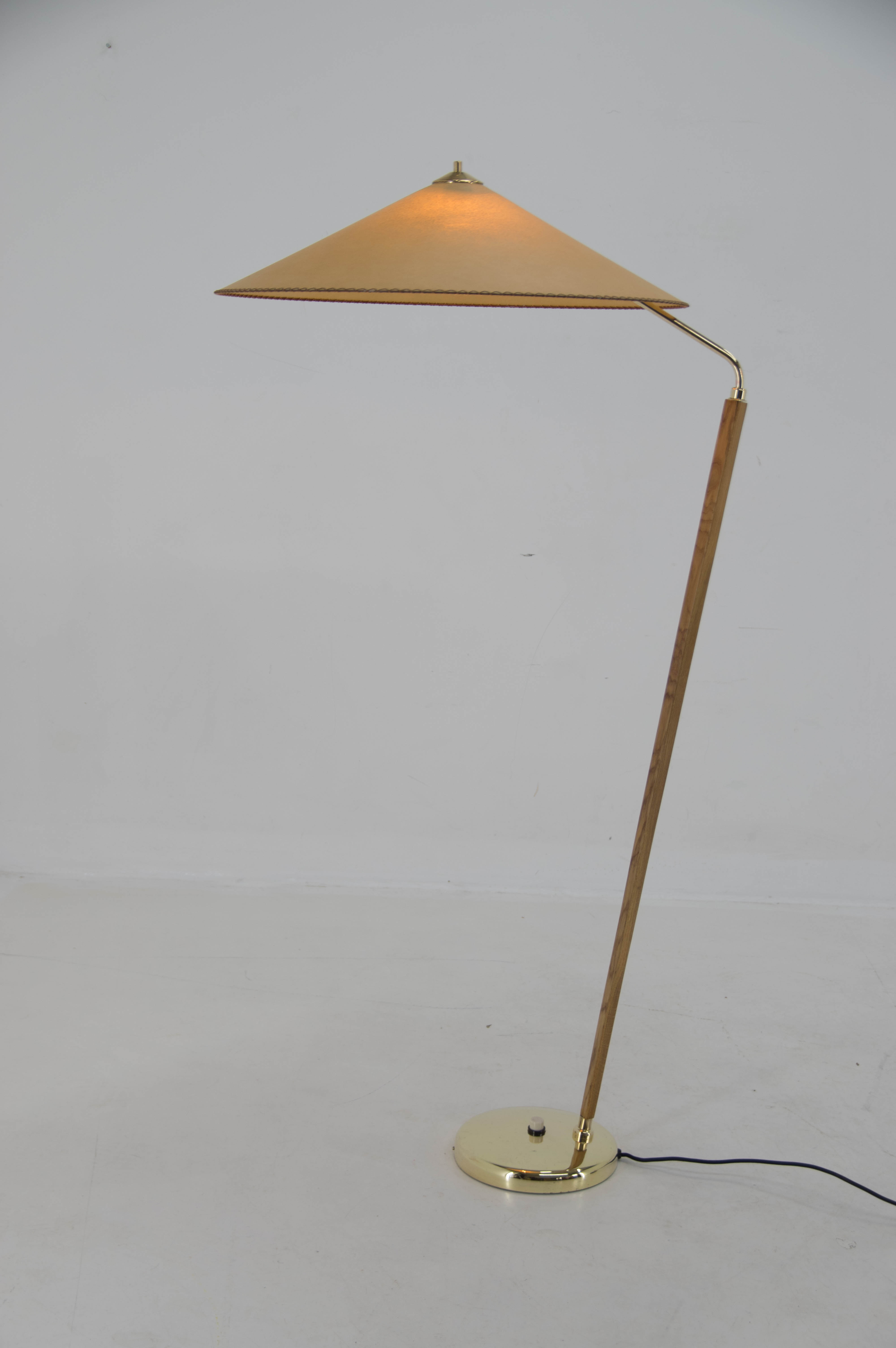 1960 Midcentury Floor Lamp "Japanese style" by Zukov, Czechoslovakia