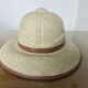 Hat, colonial helmet, wicker, wall decoration, 60s 70s