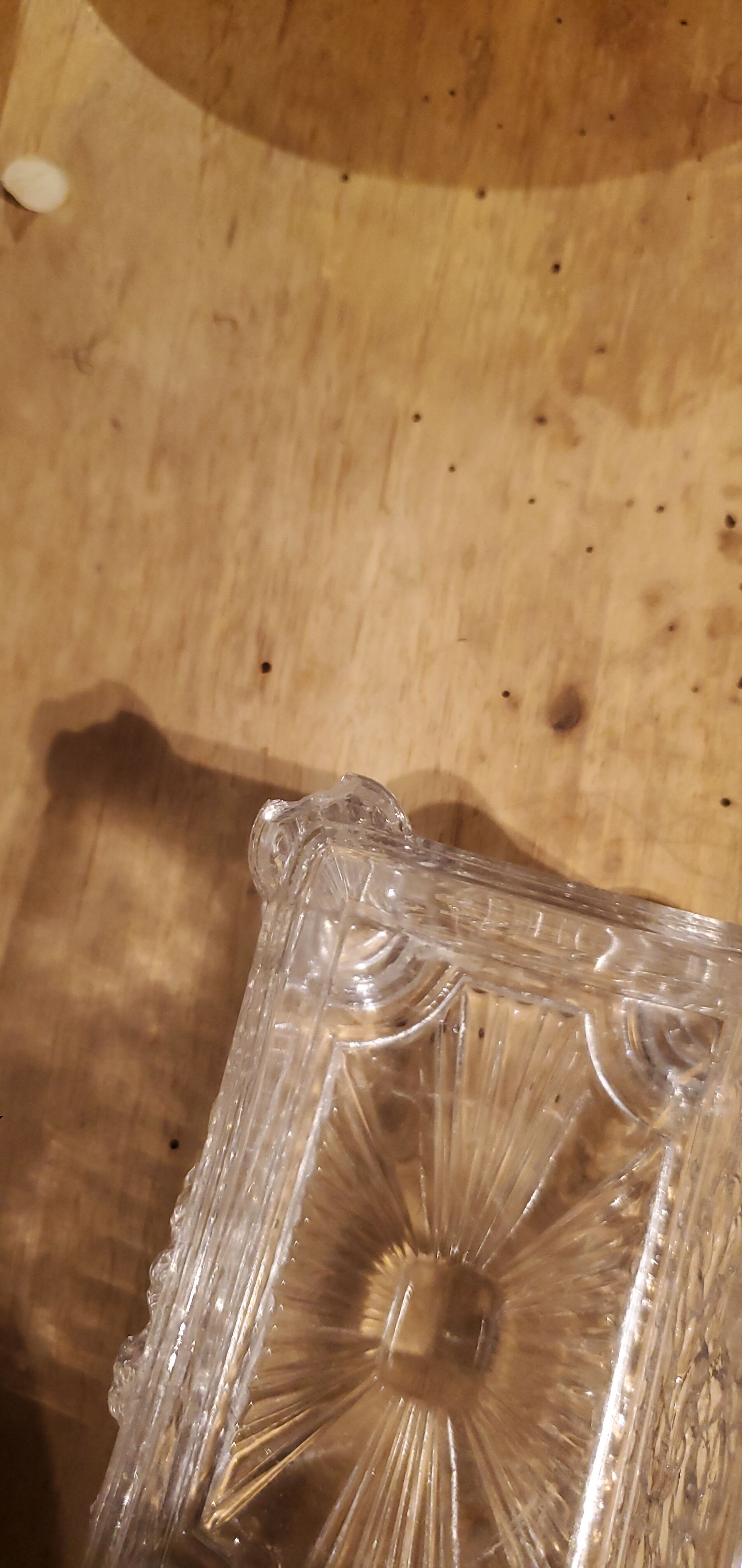 Bonbonnière en cristal 19ème siècle