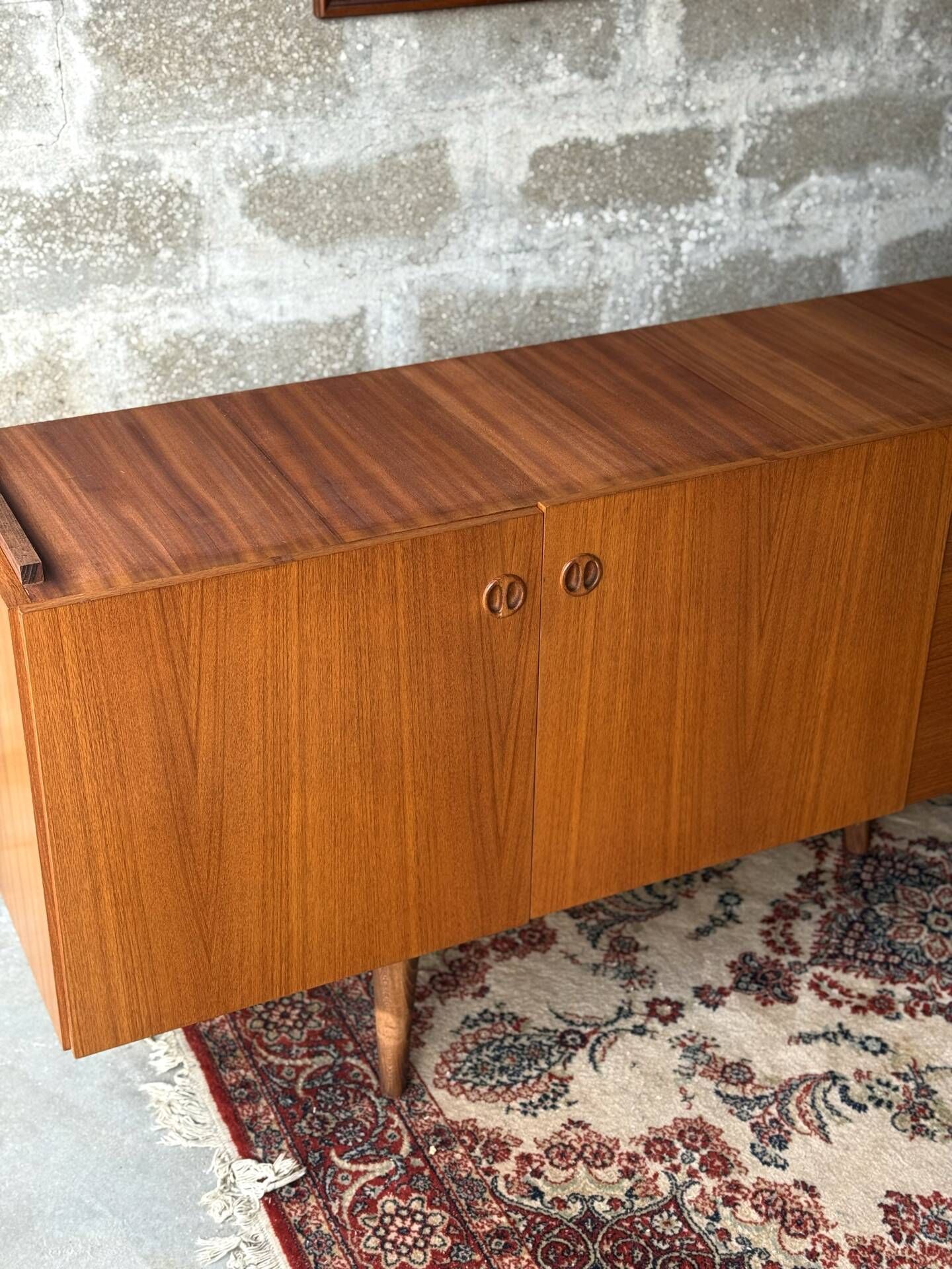 Vintage Scandinavian teak sideboard, 1970.