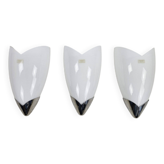 3 appliques en verre de Murano