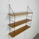 Wooden and metal string shelf, 1960s
