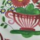 Saint-Clément plate – floral basket decoration with lyre handles – circa 1910