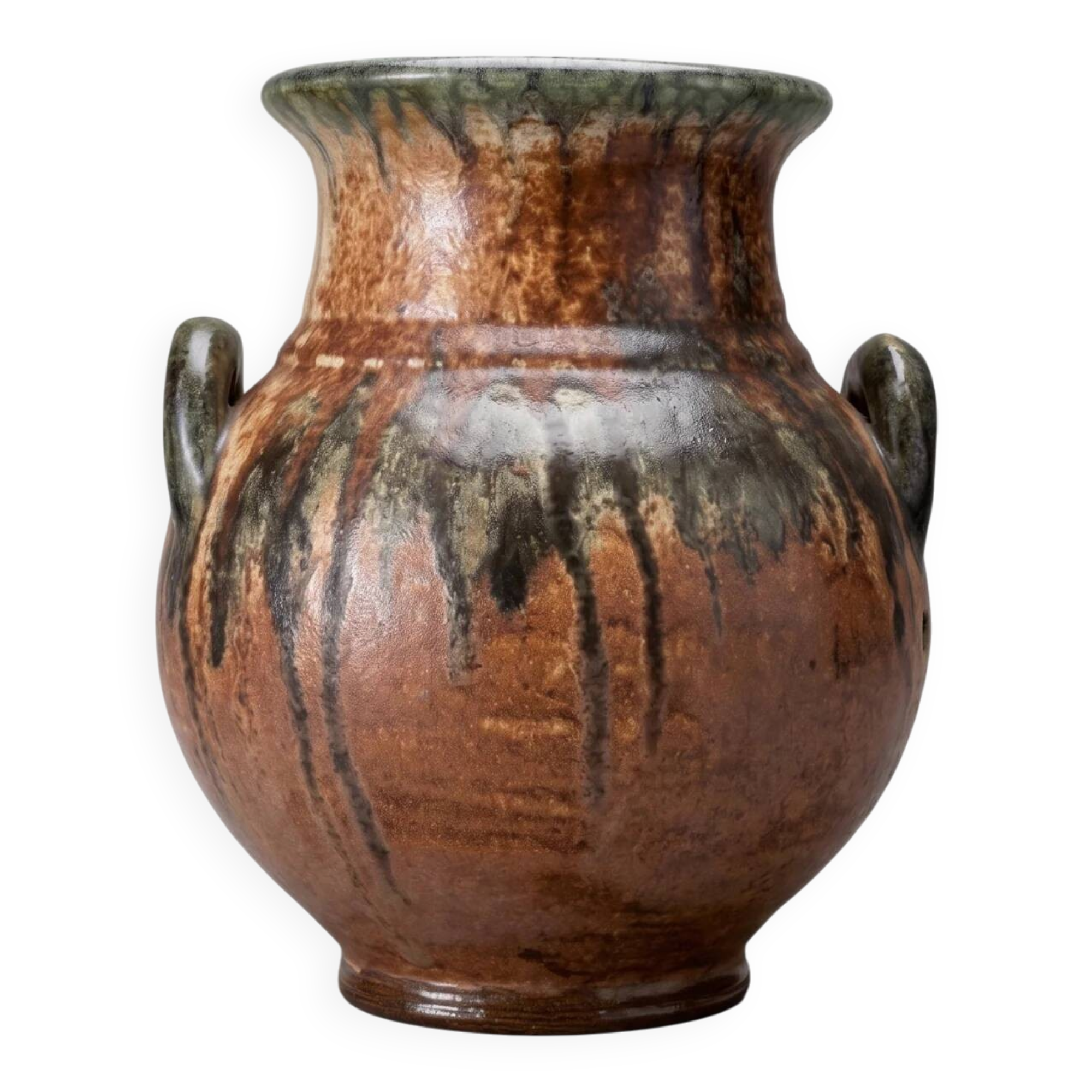 Vase Maurice Pitot en grès émaillé – Belgique – Années 60