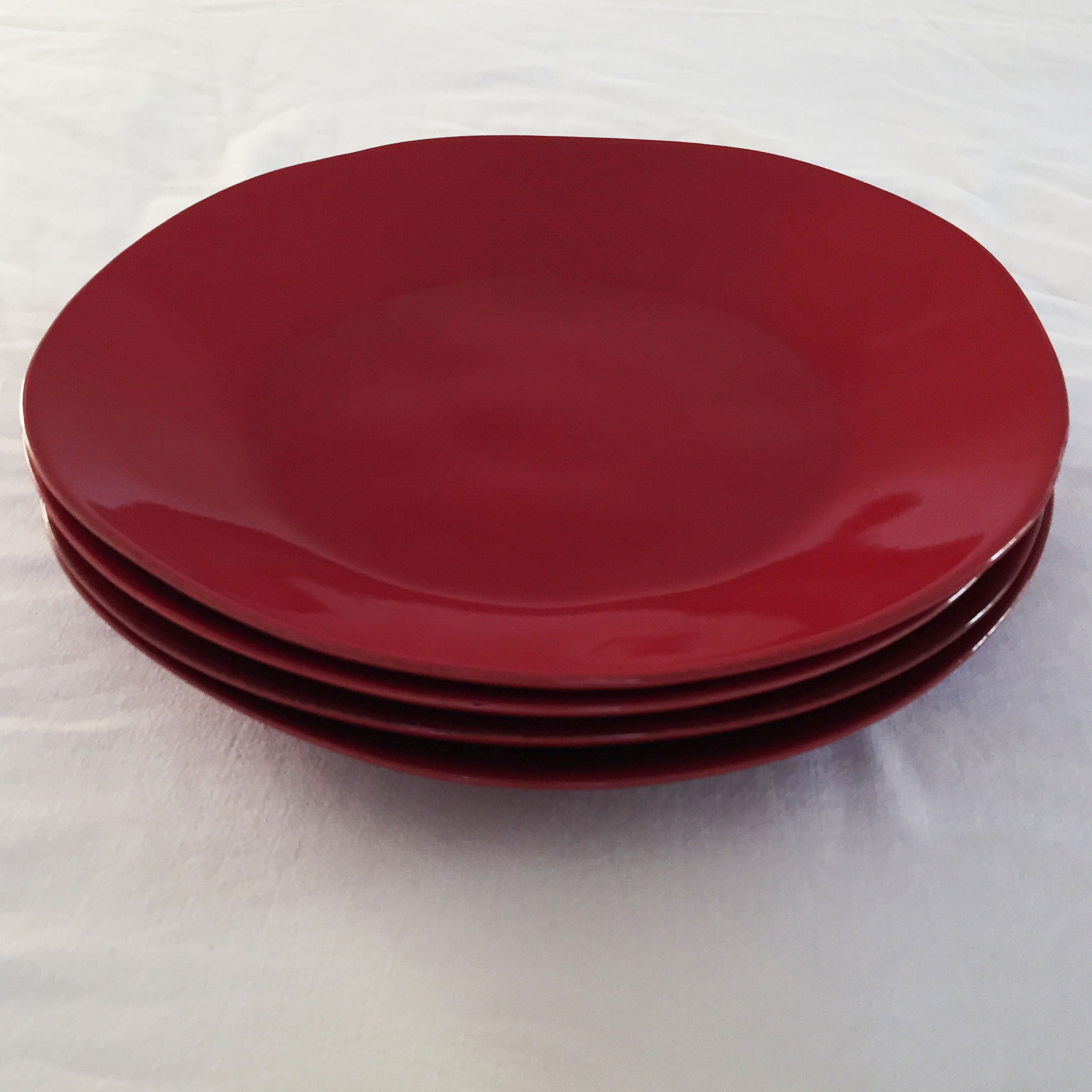 Set of 4 ceramic plates