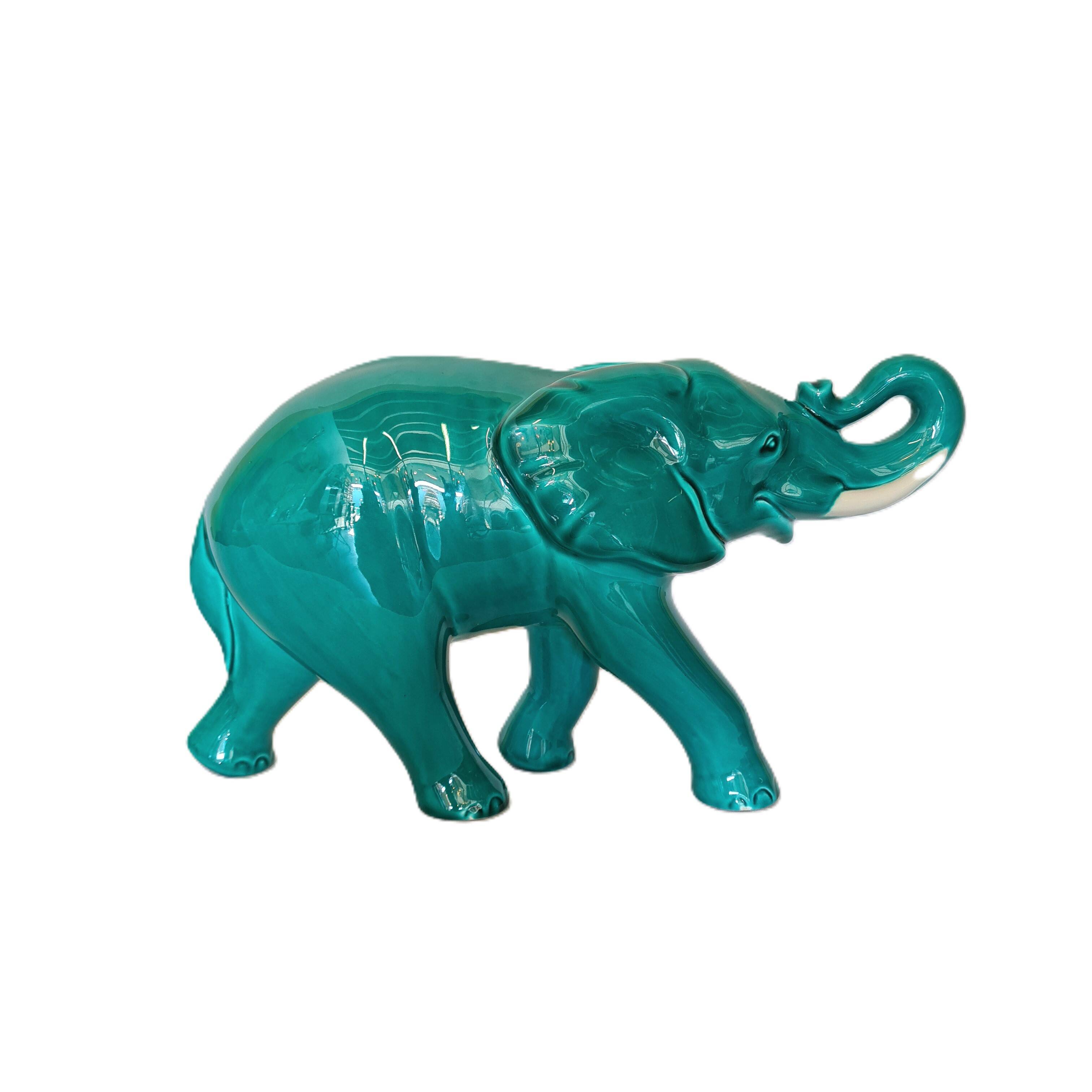Statue d'éléphant en céramique française, années 1960