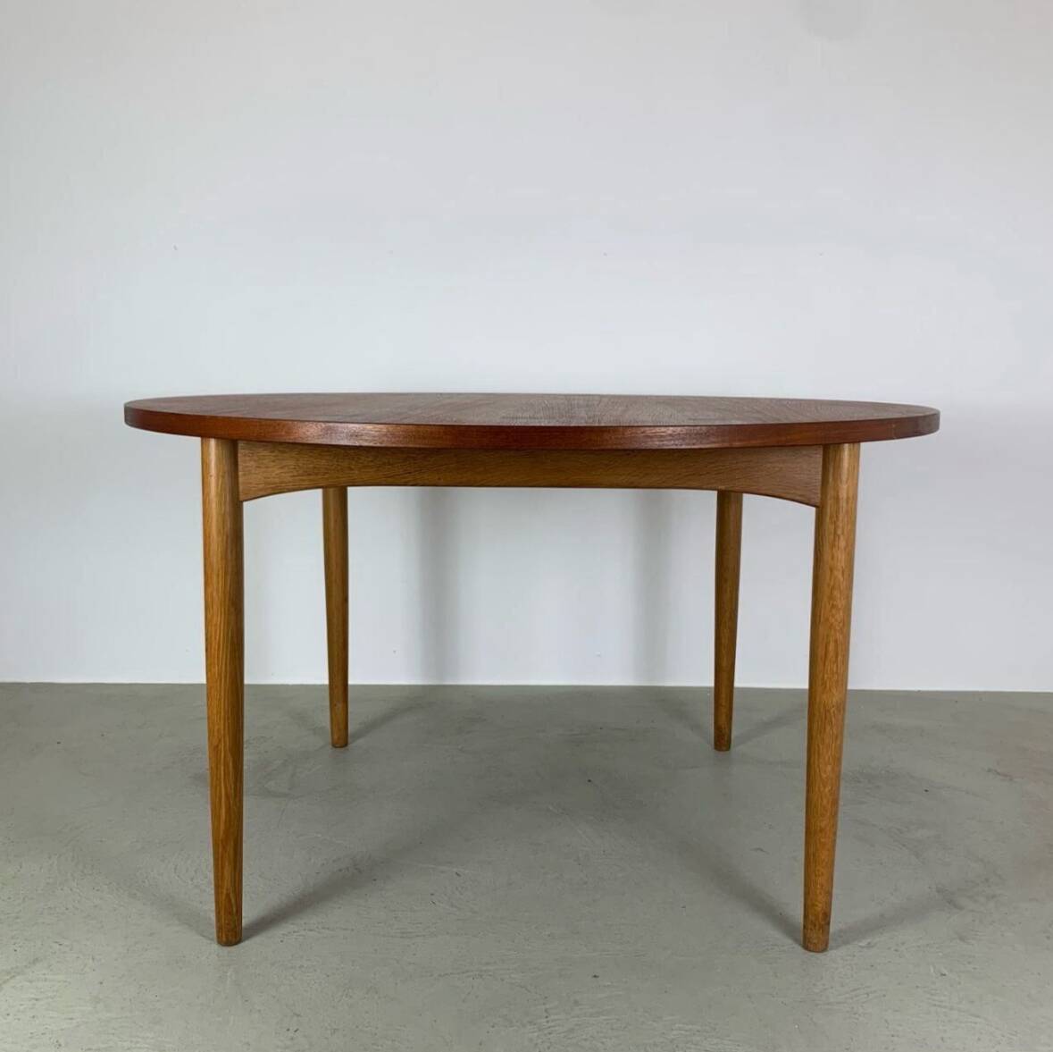 Danish Dining Table Teak & Oak 1960s