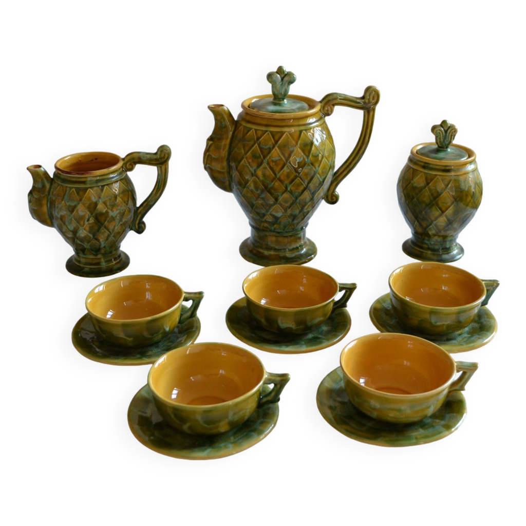 Vintage 70s pineapple tea set | Selency