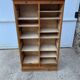 Antique oak double-column roll-top filing cabinet, circa 1950