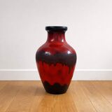 Large Fat Lava vase from West Germany, vintage.