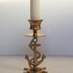 Brass candle holder marine anchor