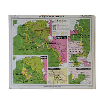 Old school map No.234 The War of 1914-1918 /Europe from 1919 to 1935