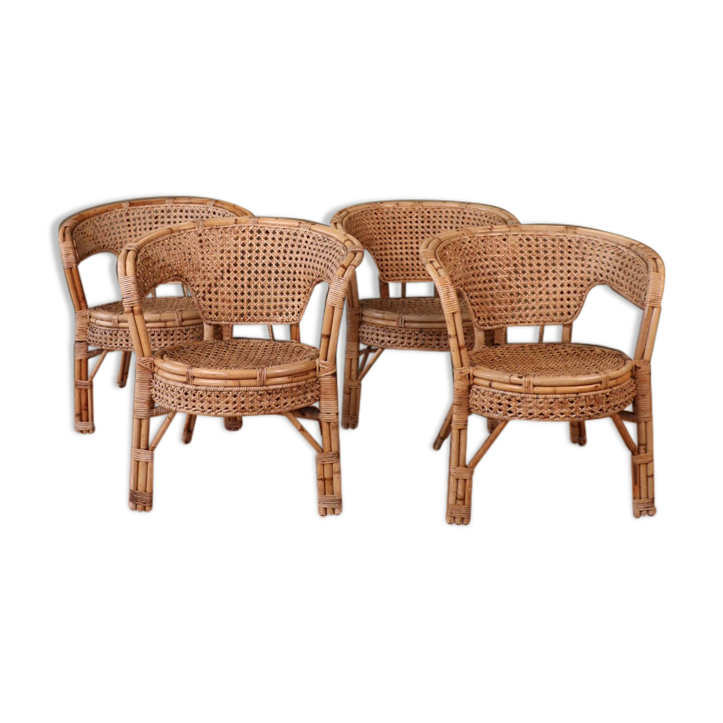 Series 4 rattan armchairs