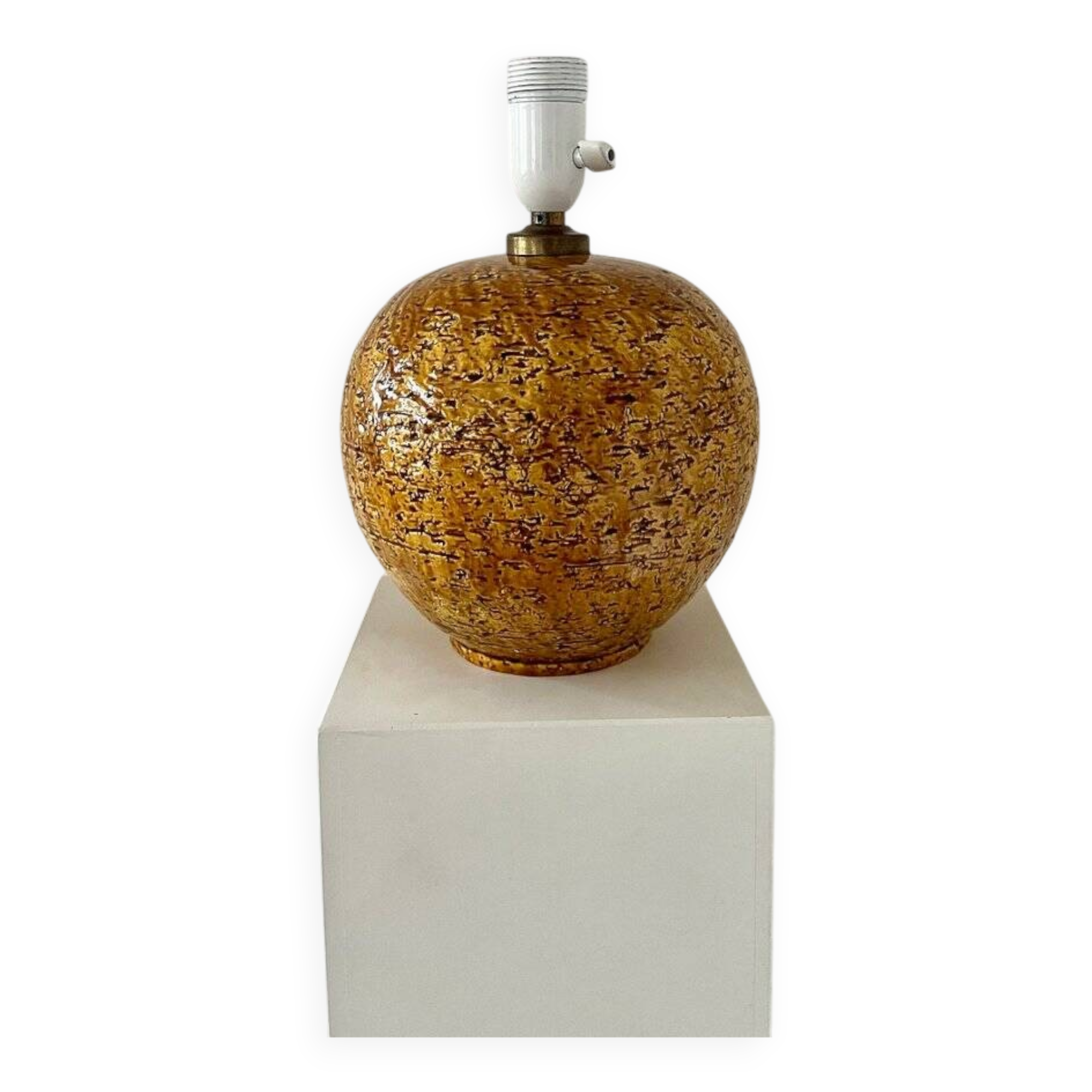 Table lamp by Gunnar Nylund for Rörstrand, sweden, chamotte, 1960s