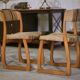 Ensemble de 6 chaises ‘Traîneau’ vintage 1960’s