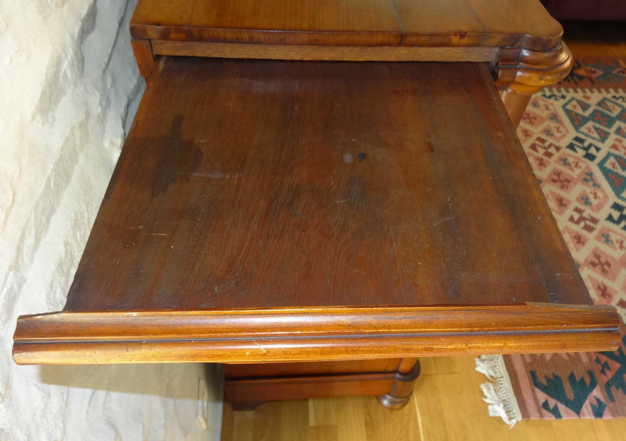 Low antique 19th century mahogany buffet