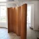 Vintage wooden wavy screen by Baumann
