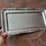 Silver-colored metal tray