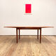 Extendable Mid Century Teak Dining Table with pull out leaves, Denmark, 1950s