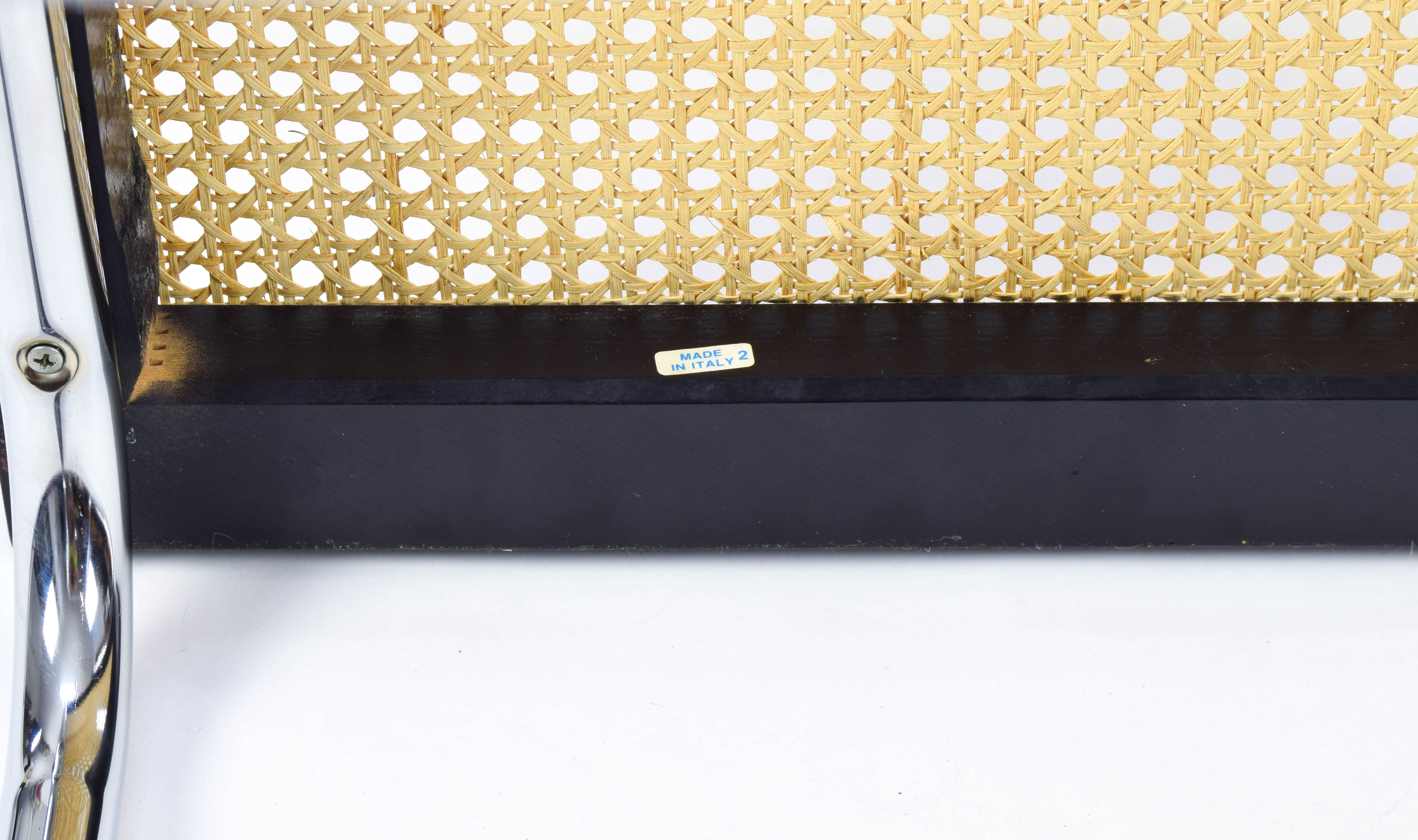 Ensemble de quatre chaises italiennes modernes Marcel Breuer B32 Cesca du milieu du siècle, années 70