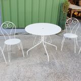 Wrought iron garden furniture