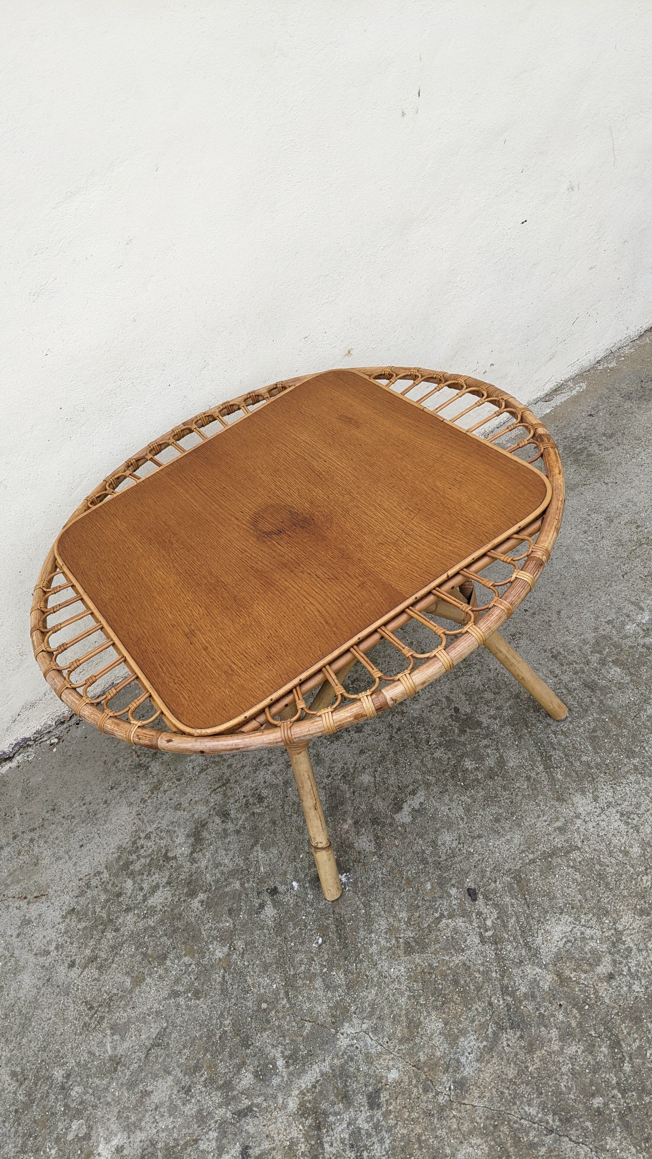 Rattan coffee table