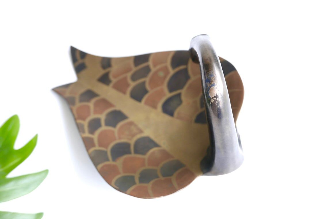 Empty brass swan pocket, 50s