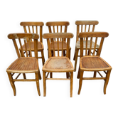 Set of 6 raw bistro chairs