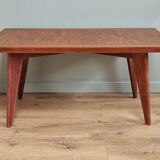 Table basse style scandinave années 50 palissandre
