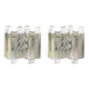 Pair of large Murano glass wall lights by Kalmar 'Fuente', Austria, 1960s.
