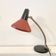 Vintage black and Red HALA desk lamp, 1950s