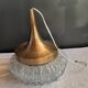 Brass and glass ceiling light