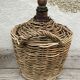 Demijohn rattan wicker woven