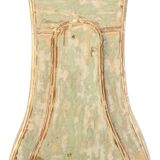 Antique mora clock long case, mint colour wood case 1800s