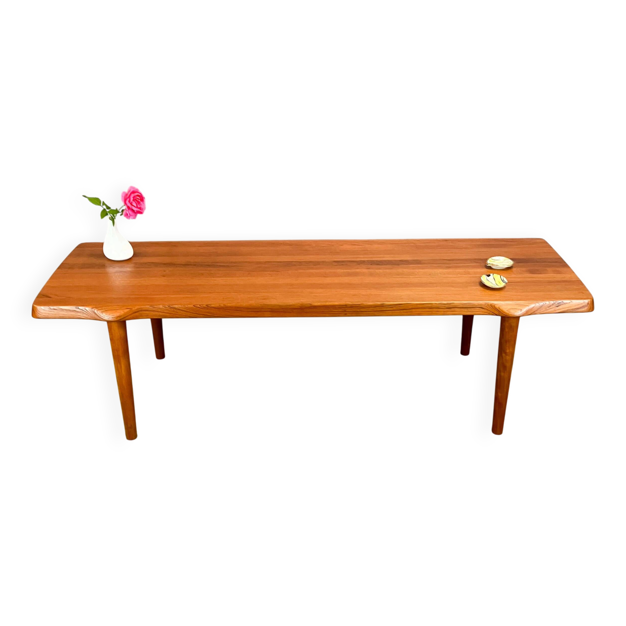 Large coffee table by John Boné for Mikael Laursen, teak, 1960s