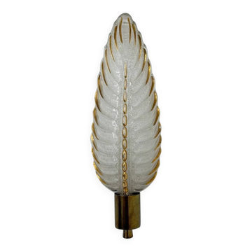 Appliques en laiton et verre Art Déco par Ezan, France, années 1940.