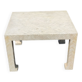 Bone marquetry coffee table